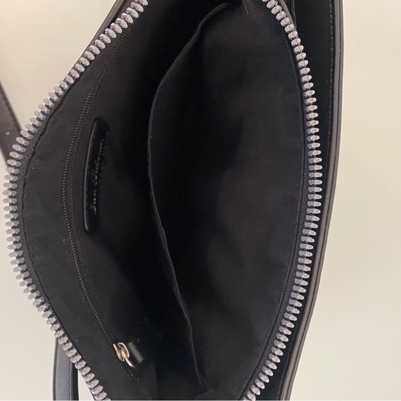Sam Edelman | Black Vegan Leather Envelope Crossbody Bag - Picture 10 of 16